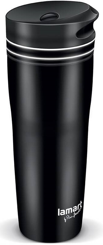 Termohrnek Lamart MANQ 360 ml LT4049 černý/bílý Termohrnek Lamart MANQ 360 ml LT4049 černý/bílý