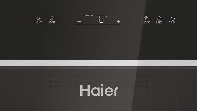 Vinotéka Haier HWS247GEH1 černá/nerez