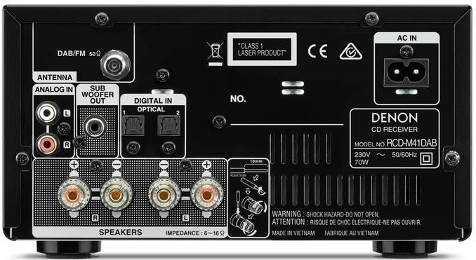 Mikrosystém Denon RCD-M41 DAB černý Mikrosystém Denon RCD-M41 DAB černý