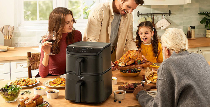 Fritéza horkovzdušná COSORI Turbo Tower 10,8 l černá Fritéza horkovzdušná Cosori Turbo Tower, 10,8 l