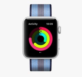 Chytré hodinky Apple Watch Series 3 GPS 42mm pouzdro ze stříbrného hliníku - bílý sportovní řemínek
