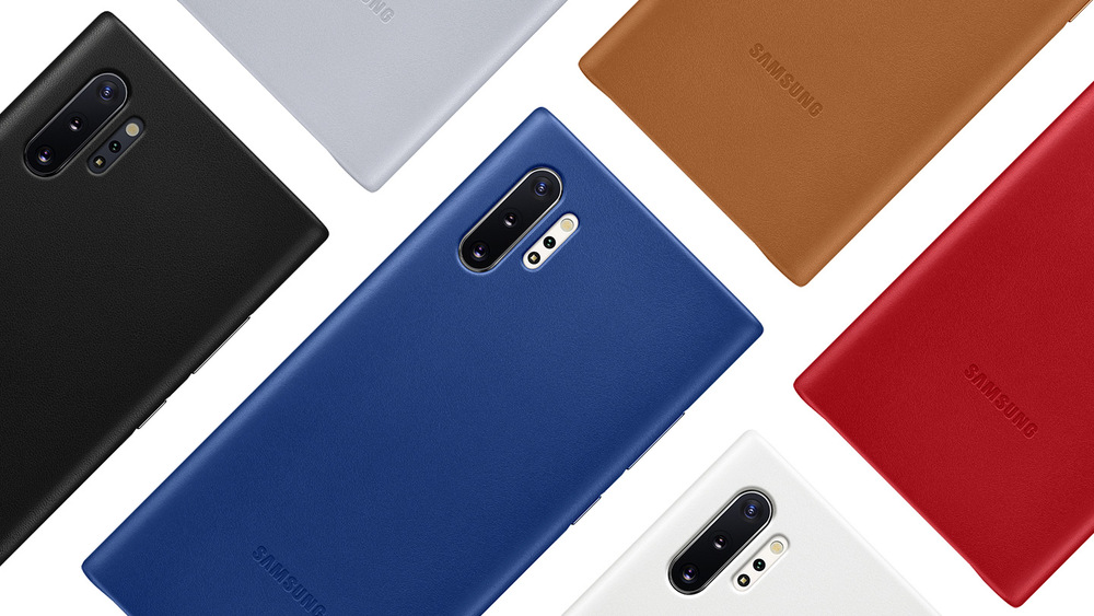 Kryt na mobil Samsung Leather Cover na Galaxy Note10+ červený Kryt na mobil Samsung Leather Cover na Galaxy Note10+ červený