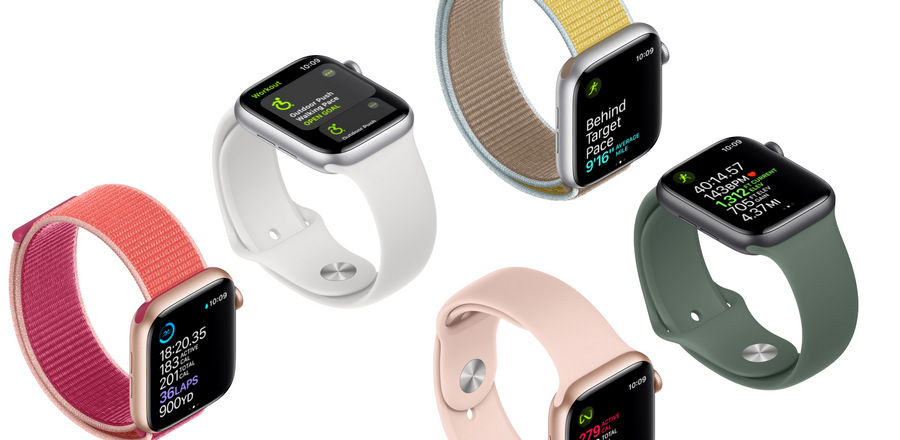 Chytré hodinky Apple Watch Nike Series 5 GPS 40mm pouzdro z vesmírně šedého hliníku - antracitový/černý sportovní řemínek Nike SK
