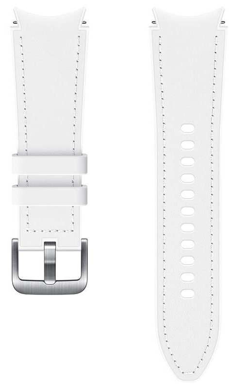 Řemínek Samsung Hybridní kožený 20mm (velikost S/M) bílý