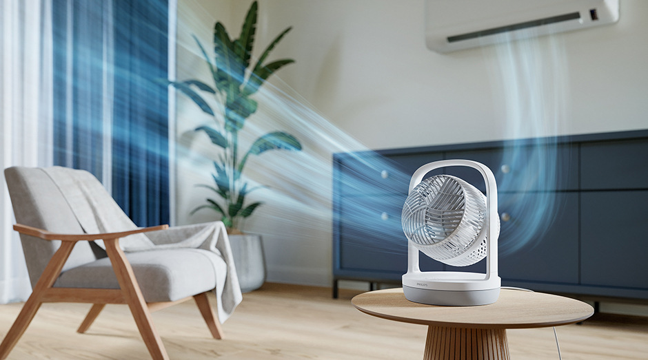 Ventilátor stolní Philips Series 2000 CX2050/00 bílý