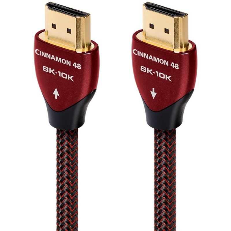 Kabel AUDIOQUEST HDMI 2.1 Cinnamon 48, 1 m černý/červený