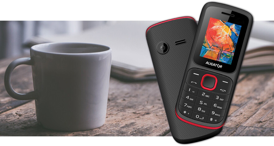 Mobilní telefon Aligator D210 Dual SIM černý/modrý