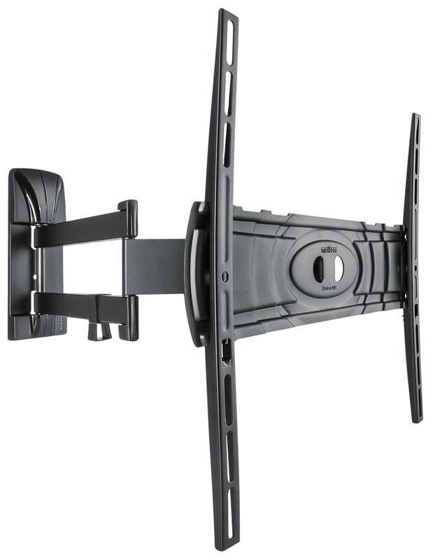 Držák TV Meliconi Curved 400DR, polohovatelný, pro ůhlopříčky 32" do 80", nosnost 30 kg černý