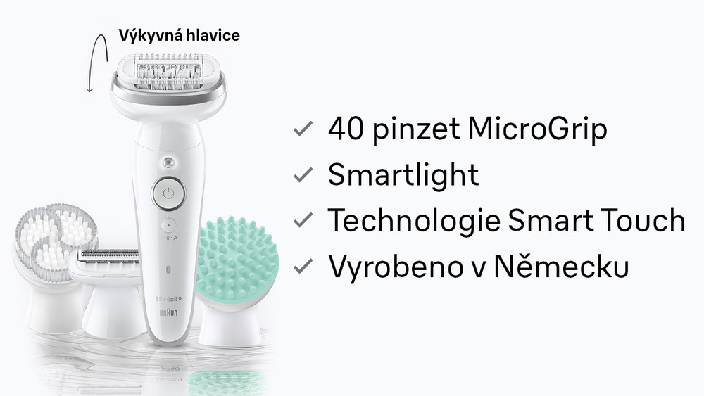 40 pinzet MicroGrip eplilátoru Braun Silk-épil 9 Skin Spa SES9-080