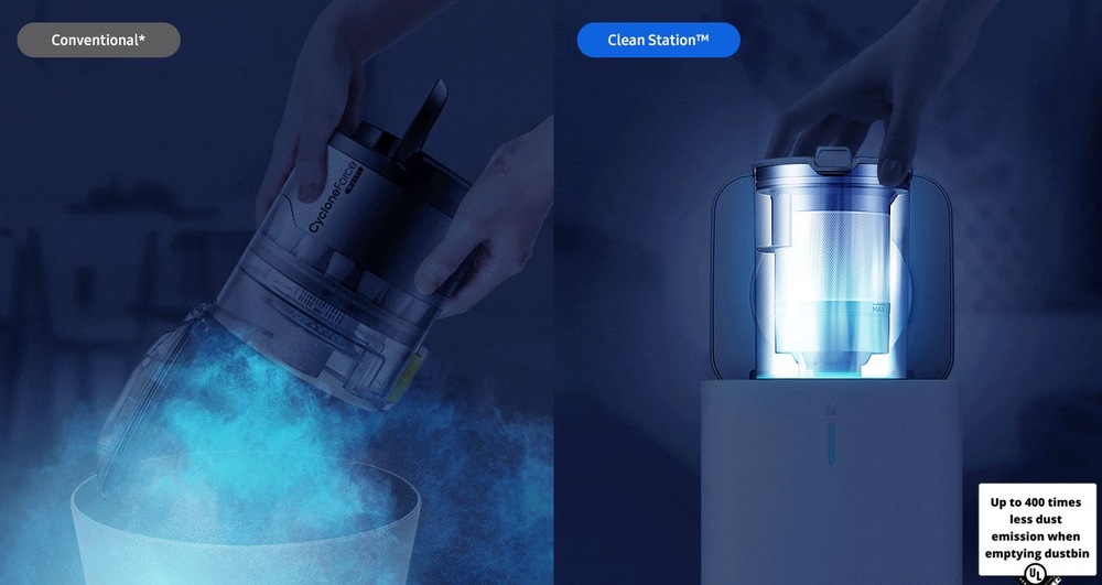 Vysýpací stanice Samsung VCA-SAE903/GE stříbrná