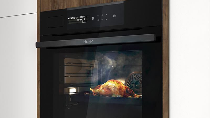 Trouba Haier I-Touch Steam Series 6 HWO60SM6TS9BH černá Trouba Haier I-Touch Steam Series 6 HWO60SM6TS9BH černá