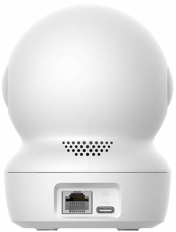 IP kamera EZVIZ H6c G1 4K bílá Zadní strana IP kamery EZVIZ H6c G1 3K s Ethernet portem a USB-C napájením