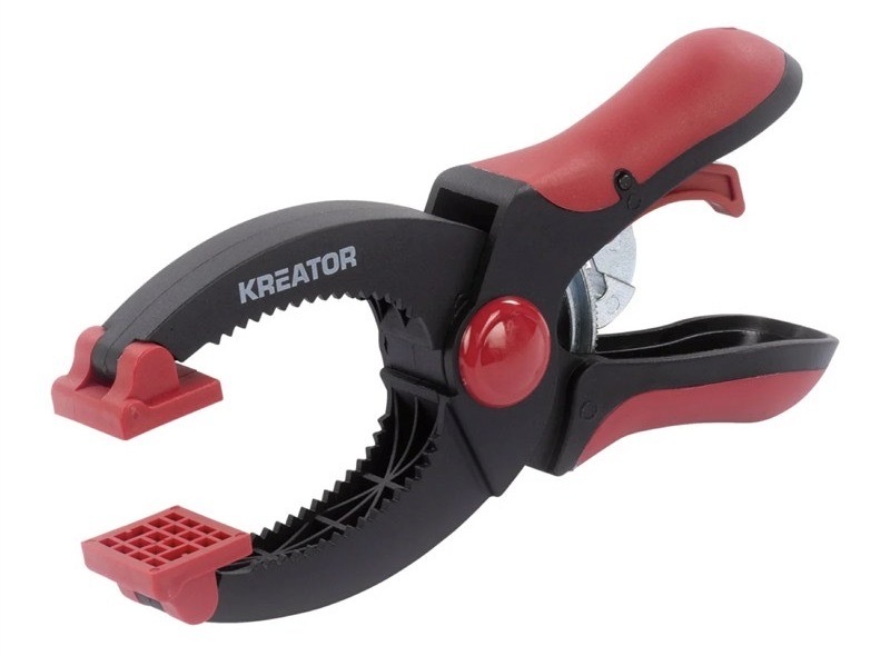 Jednoruční svorka Kreator s rozpětím 50 mm, měkká rukojeť