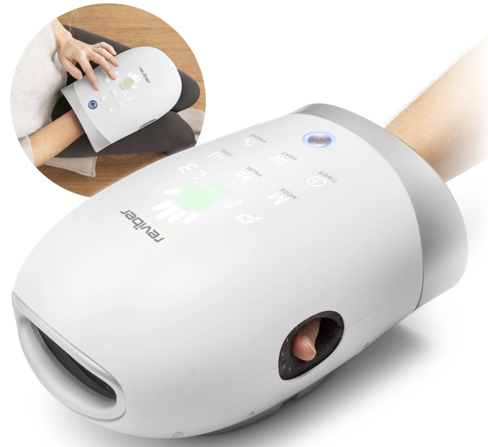 Masážní přístroj Reviber RV-HDMS Shiatsu bílý Masážní přístroj Reviber Shiatsu s vloženou rukou a dotykovým ovládacím panelem