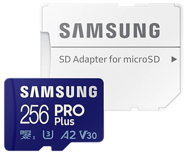 Paměťová karta Samsung Micro SDXC PRO Plus 256GB UHS-I U3 (160R/120W) + SD adaptér