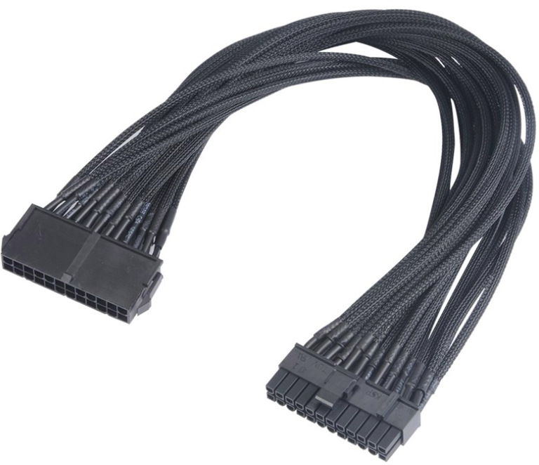 AKASA kabel prodlužovací FLEXA P24/ prodloužení napájecího 24pin kabelu pro MB/ 40cm