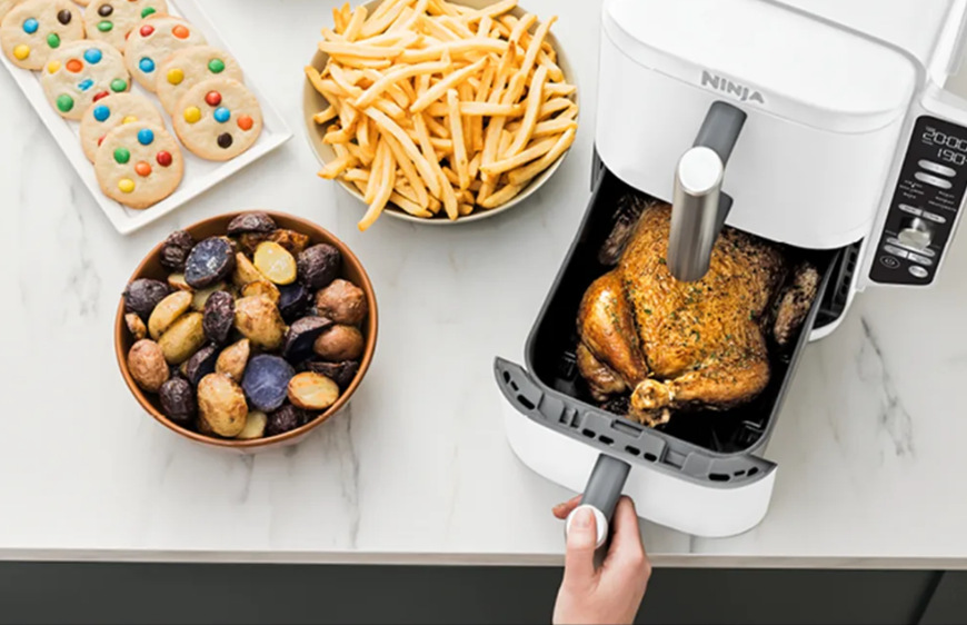 Fritéza horkovzdušná Ninja SL400EUWH Foodie Double Stack XL 9,5 l bílá