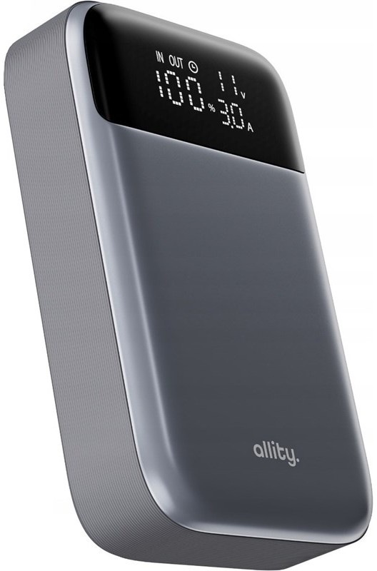 Powerbanka Allity APB-200 PD QC 33W 10000 mAh - šedá