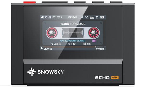 HiFi přenosný digitální přehrávač FiiO SNOWSKY ECHO Mini 512MB černý Digitální přehrávač FiiO SNOWSKY Echo Mini, černý