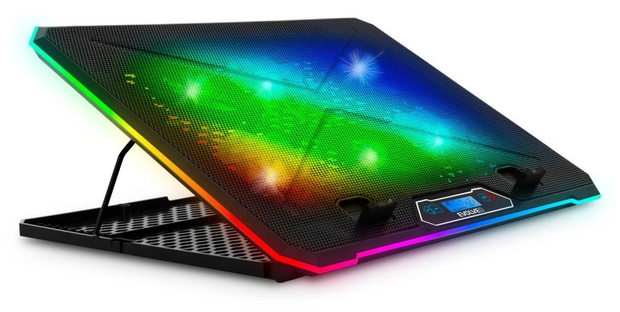 Chladící podložka pro NTB Evolveo Ania 9RGB černá Chladící podložka pro NTB Evolveo Ania 9RGB - černá