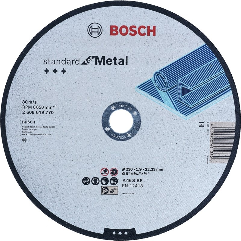 Řezný kotouč Bosch PRO s průměrem 230 mm, pro kovové materiály
