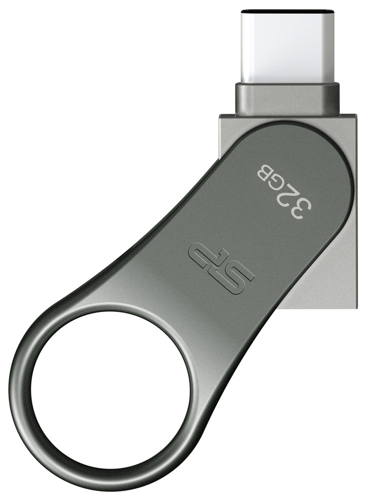 USB Flash Silicon Power Mobile C80 32 GB stříbrný