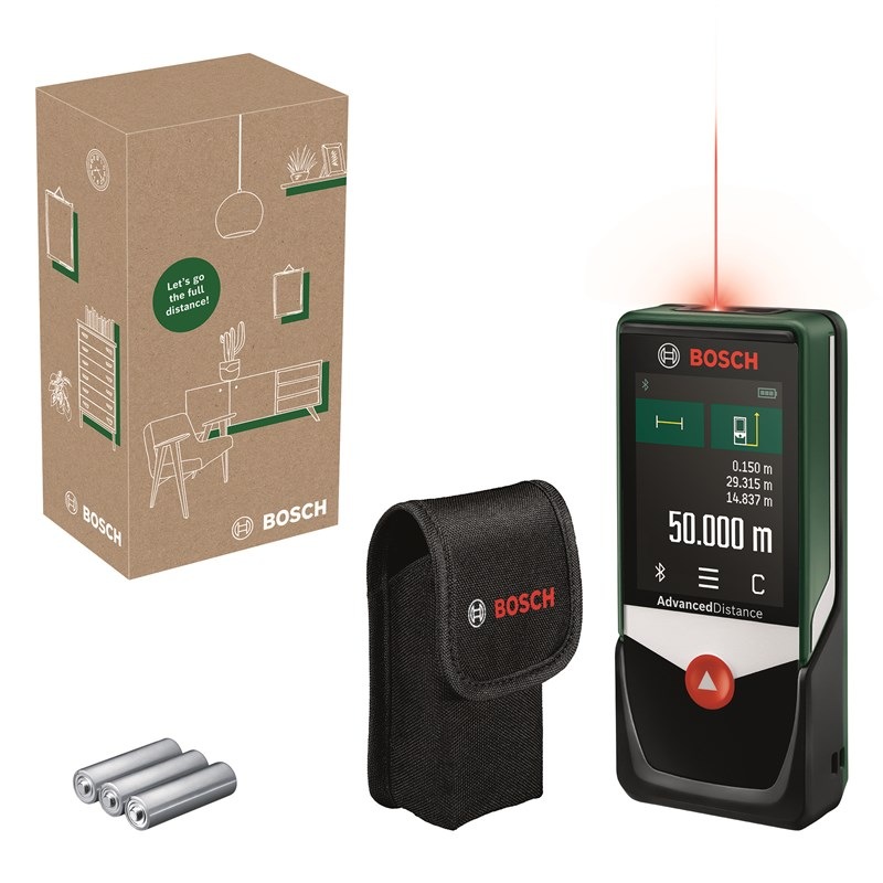 Laserový dálkoměr Bosch AdvancedDistance 50C, 0.603.672.2Z0 Laserový dálkoměr Bosch AdvancedDistance 50C, 0.603.672.2Z0
