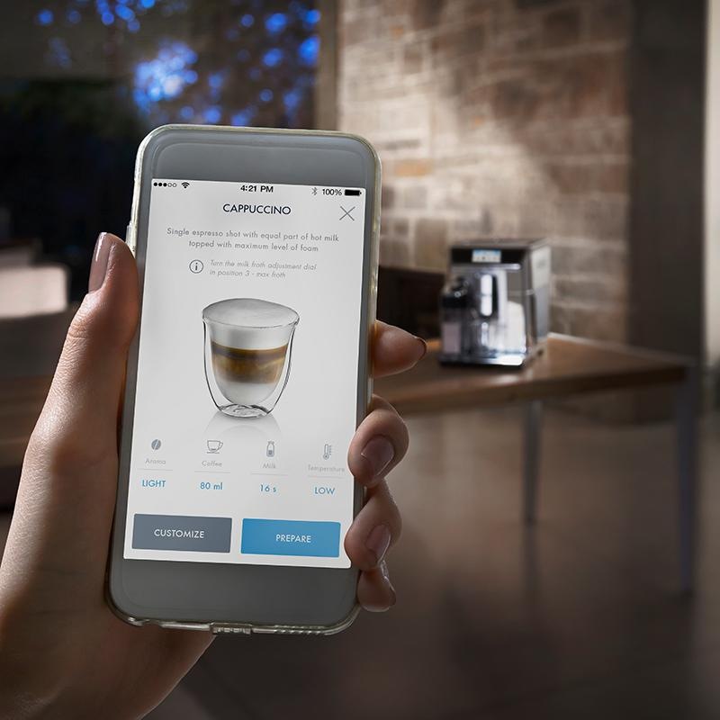 Automatický kávovar De'Longhi PrimaDonna Elite ECAM 650.85.MS stříbrný Espresso De'Longhi ECAM 650.85.MS PrimaDonna Elite
