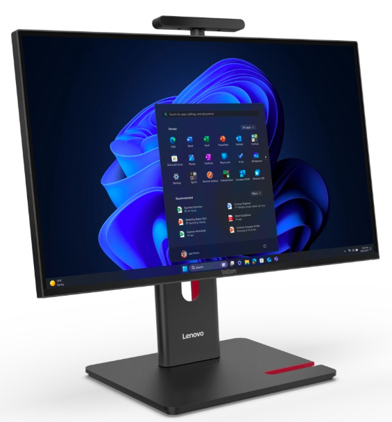 All In One počítač Lenovo ThinkCentre M90a Gen 6 s 23,8palcovým Full HD displejem zepředu