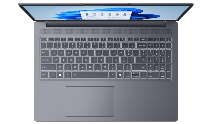 Notebook Lenovo IdeaPad Slim 3 14ARP10 šedý Detail obrázku notebooku.