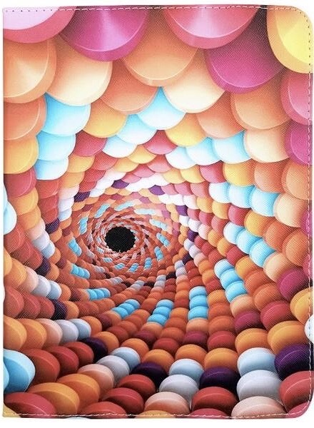 Pouzdro na tablet flipové GreenGo Candy Spiral na tablet 9-10"