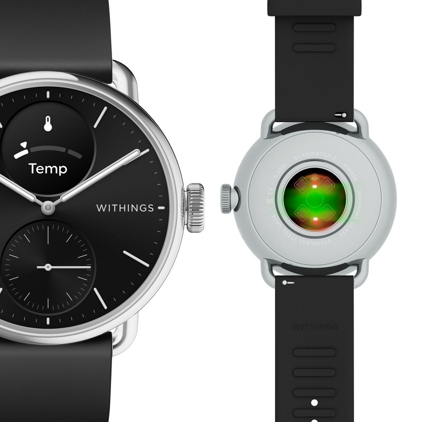 Chytré hodinky Withings Scanwatch 2 38 mm černé