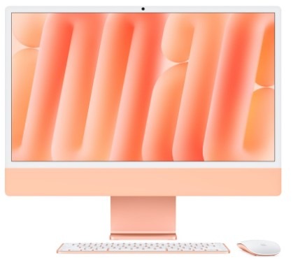 Počítač All In One Apple iMac 24" CTO M4 10× CPU 10× GPU, 16 GB, 512 GB - oranžový CZ