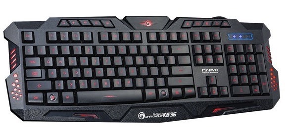 Klávesnice Marvo K636, US černá