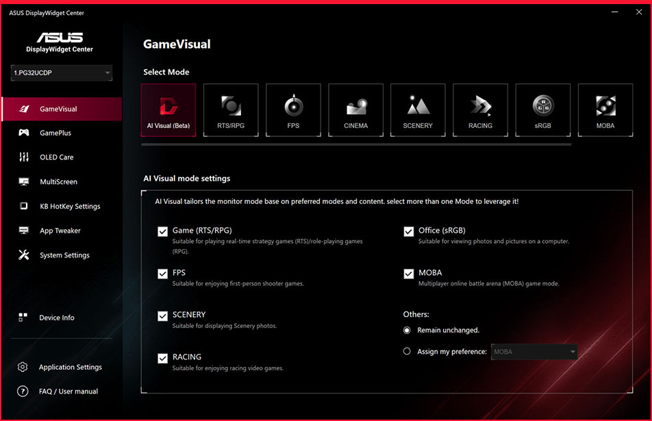 Herní monitor Asus ROG Swift OLED PG32UCDP černý Herní monitor Asus ROG Swift OLED PG32UCDP černý