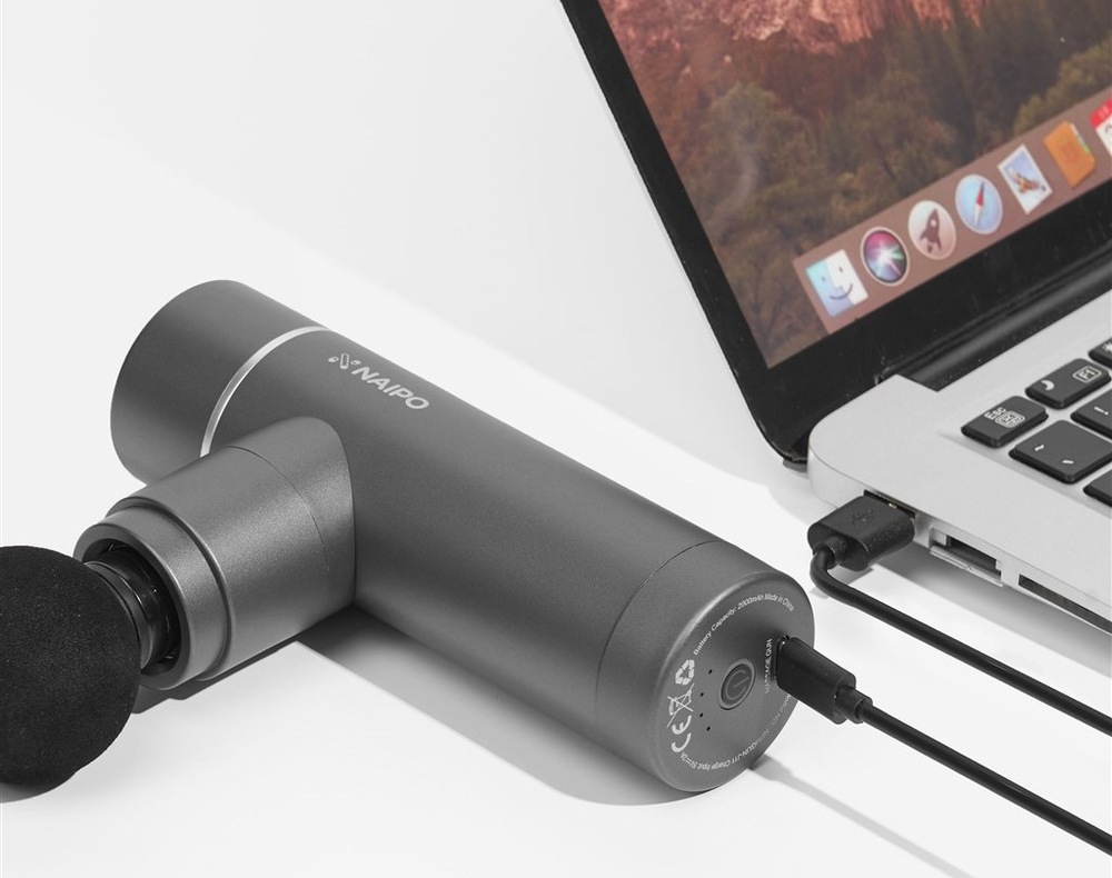 Masážní pistole NAIPO NPMGUN-J11 Mini šedá