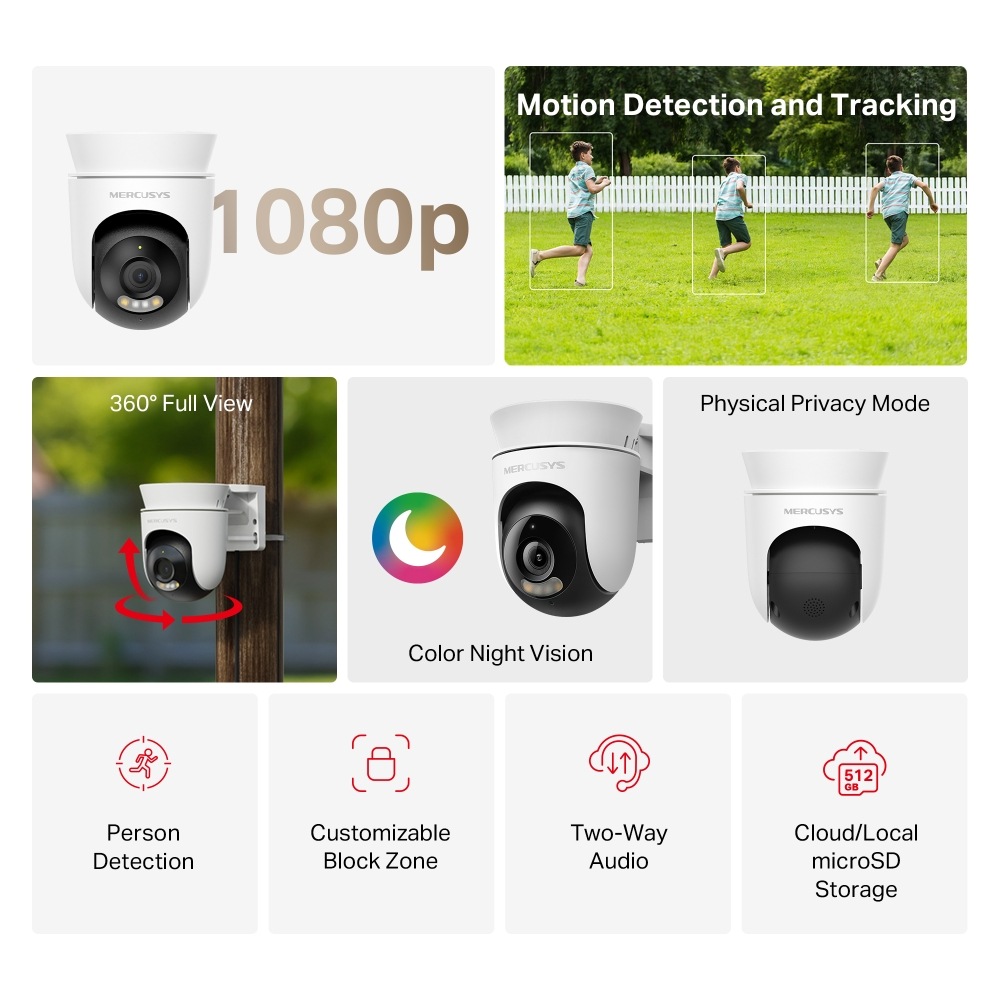 IP kamera Mercusys MC500 bílá Mercusys MC500
