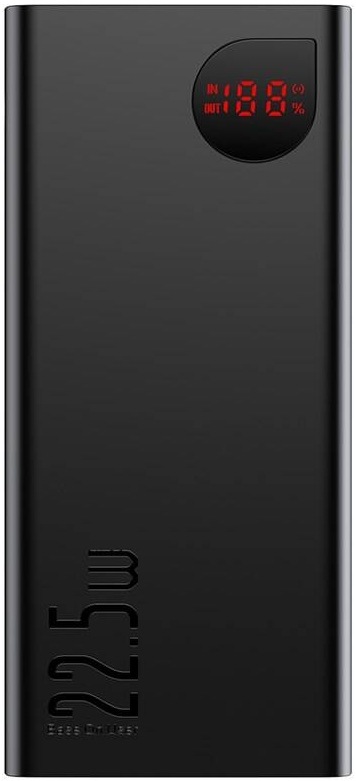 Baseus Adaman Metal 20 000 mAh 22,5 W, černá 