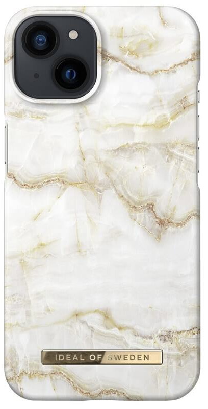 Kryt na mobil iDeal Of Sweden Fashion na Apple iPhone 13 - Golden Pearl Marble