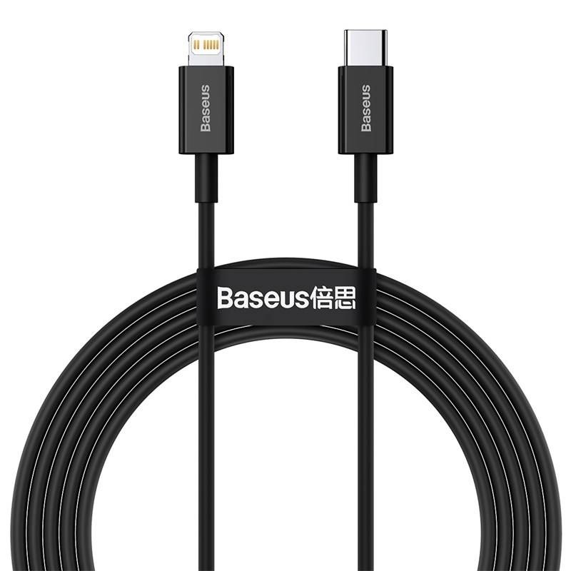 Kabel Baseus Superior Series Type-C/Lightning 20W, 2m černý