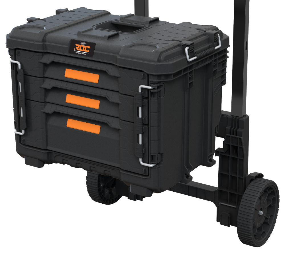 Přepravní vozík Keter ROC Pro Gear 2.0 259876 je ompatibilní s úložným systémem Keter GEAR