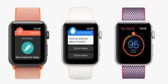 Chytré hodinky Apple Watch Series 3 GPS 42mm pouzdro ze stříbrného hliníku - bílý sportovní řemínek