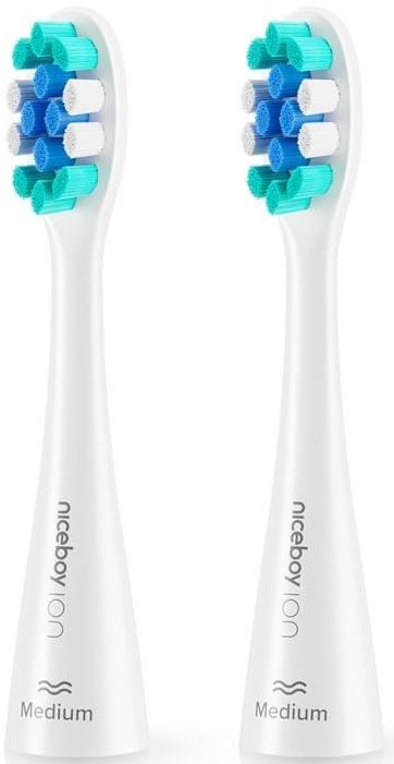 Náhradní hlavice Niceboy ION Sonic Medium white (2 ks) bílá