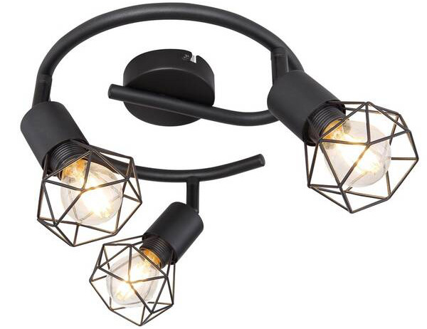 Bodové svítidlo GLOBO Xara I, 3xE14, 40W, spirála černé