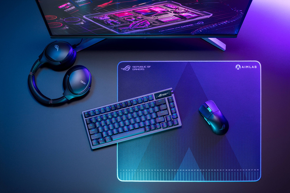 Klávesnice Asus ROG AZOTH (ROG NX RED/PBT) - US černá Klávesnice Asus ROG AZOTH (ROG NX RED/PBT) - US černá