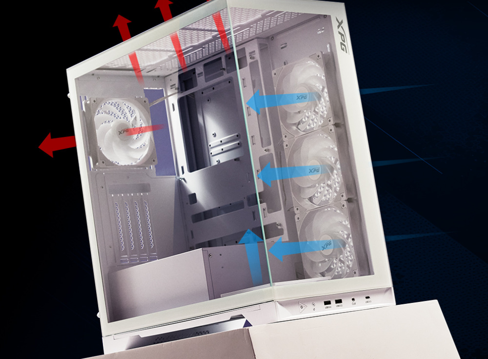 Case ADATA XPG Invader X BTF černá Case ADATA XPG Invader X BTF černá