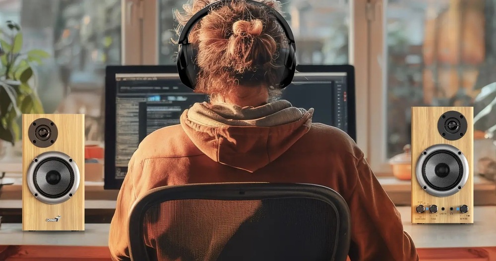 Reproduktory Genius SP-HF520BT dřevo