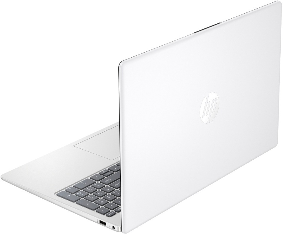 Detail elegantní zadní strany laptopu HP 15-fd0684nc