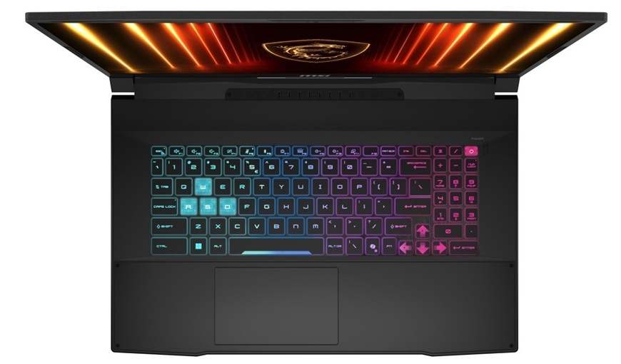 Notebook MSI Katana 17 HX B14WEK-267CZ černý Detail obrázku notebooku.