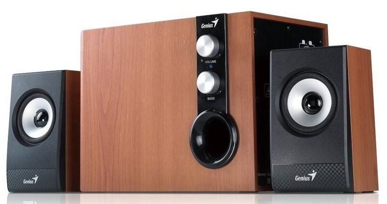 Reproduktory Genius SW-HF 1205 2.1 Verze II. černé/hnědé